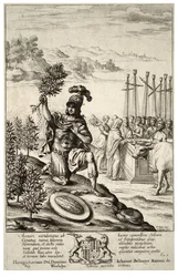 Aeneas landet in Thrakien. Zustand 2